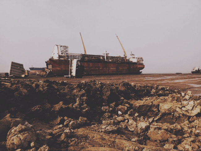 North Sea Producer beached in Chittagong