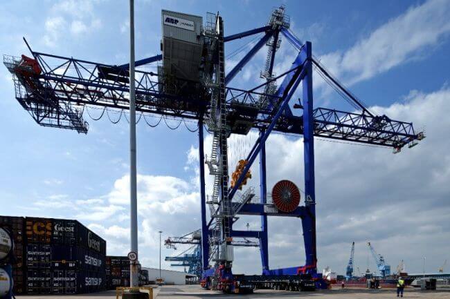 Cranes in service at ABP’s Port of Hull