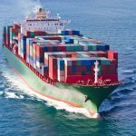 container ship at sea