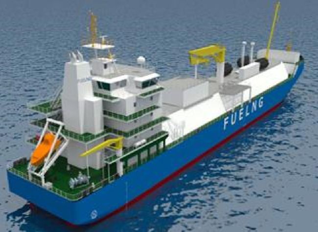 Fuel LNG Singapore first lng bunkering vessel kline