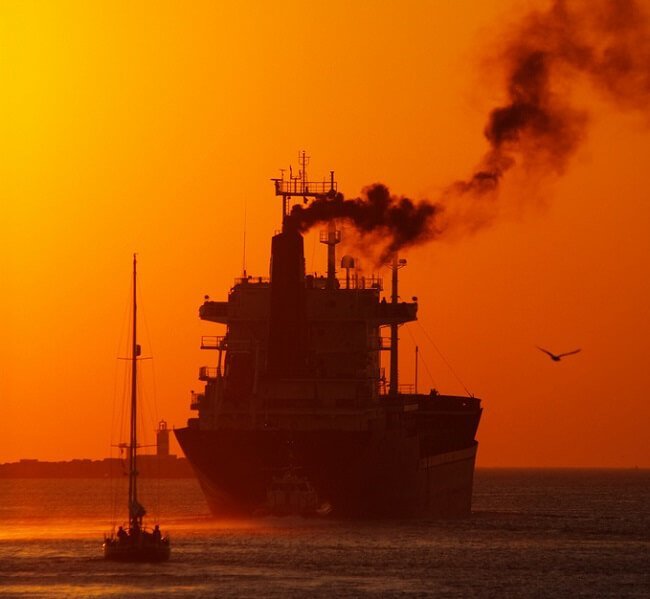 pollution sunset