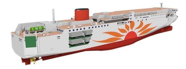 Mitsubishi Shipbuilding Signs Contract With MOL For First LNG-Fueled Ferry Built In Japan