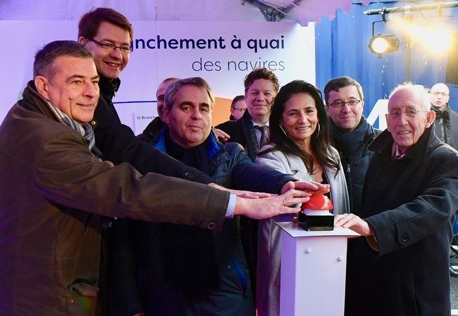 CMA CGM And Grand Maritime Dunkerque Inaugurate Electrical Connection Device