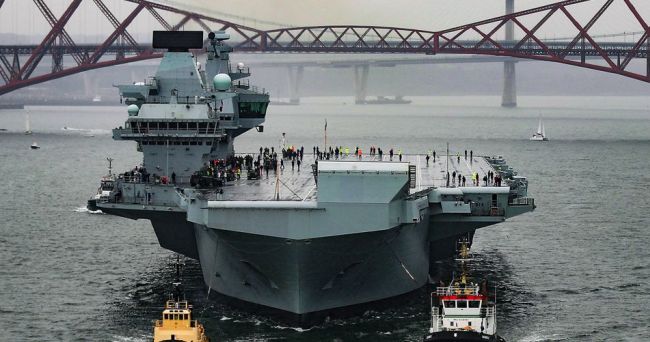 GE's Electric Propulsion Powered Royal Navy Aircraft Carrier Successfully Completes Sea Trials