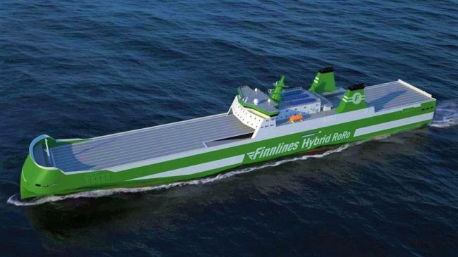 finnlines hybrid zero emission ro ro world's first