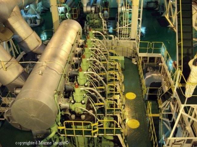 Ship marine engine