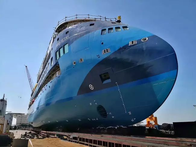 Ulstein Launches Third Sunstone Ships' Infinity 'Ocean Victory'