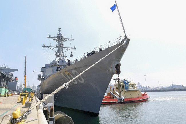 guided-missile-destroyer-USS-Kidd-arrives-in-San-Diego,-April-28,-2020,-as-part-of-the-Navy's-aggressive-response-to-the-COVID-19-outbreak
