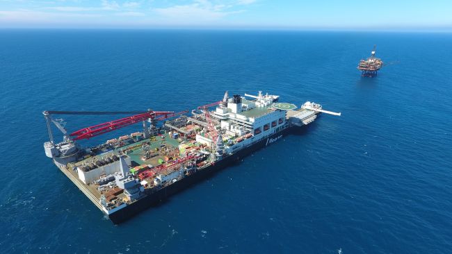 Pioneering Spirit in the Brent field