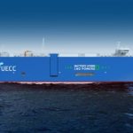 Steel cutting for UECC’s second LNG Battery Hybrid Powered PCTC