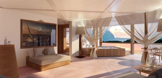 Deluxe suites are a feature of the Pastrovich design