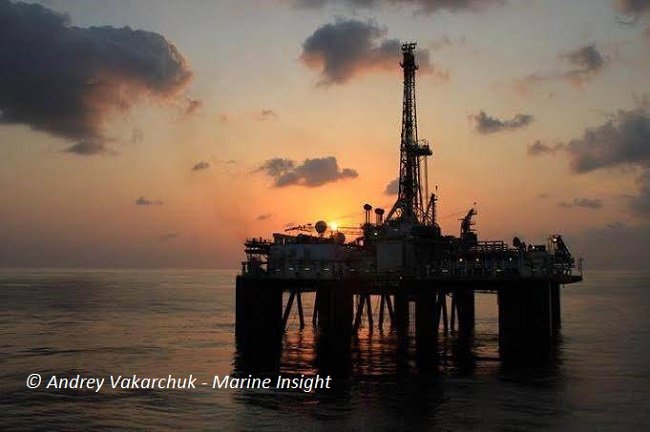 oil rig silhoutter