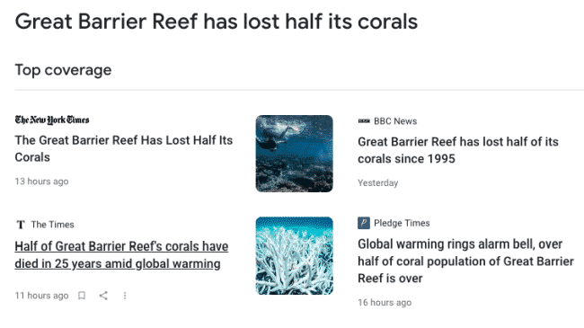Claims Of Dramatic Loss Of Great Barrier Reef Corals Are False