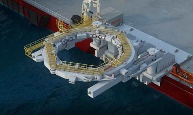 monopile installation solution, developed between MacGregor and Kongsberg Maritime, eliminates unnecessary temporary mooring, offering substantial savings to the offshore wind energy market