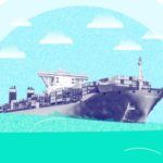 container ship representation