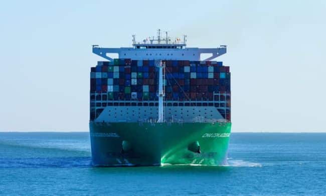 world's largest LNG powered container vessel CMA CGM Jacques Saade