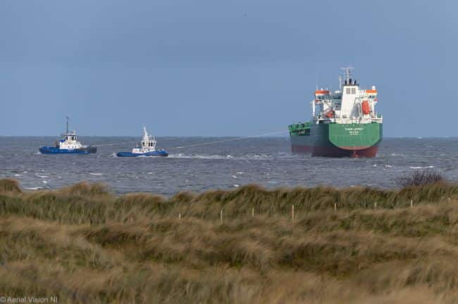 Grounded Oil Tanker In Belfast Refloated -1