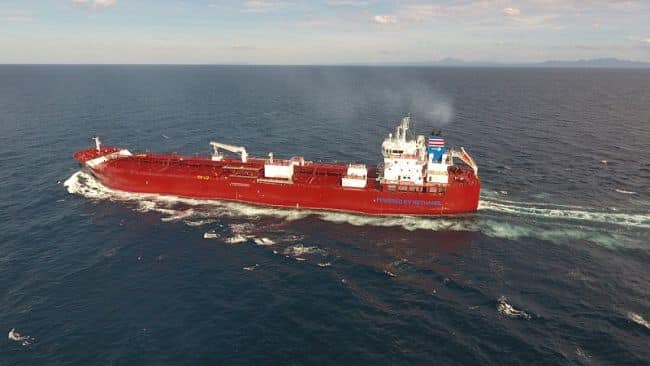 methanol-fueled chemical tanker