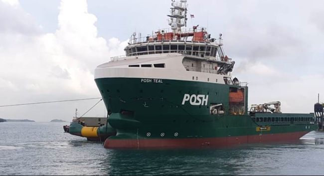 POSH Teal, 21,000 BHP towing tug capable of anchor handling towing support works