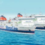 Photo montage Stena Lines nya Östersjöfärjor med de nya namnen Stena Scandica och Stena Baltica