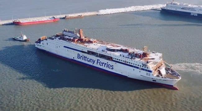 Brittany Ferries Salamanca takes to the water