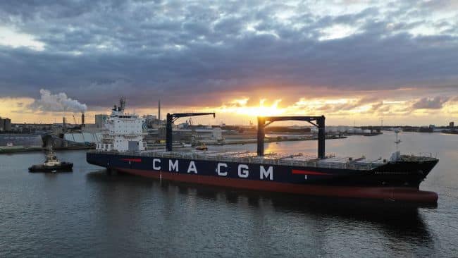 CMA CGM ship at damen shiprepair & conversion