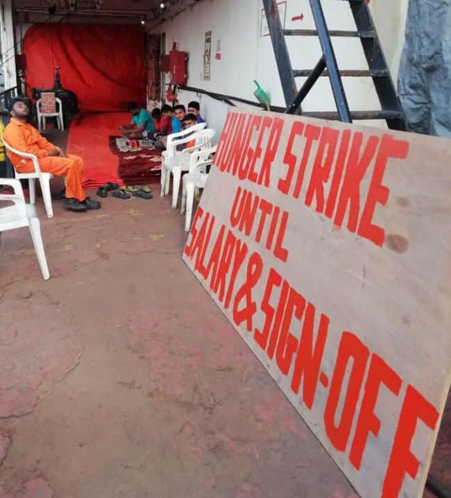 Seafarers In Kuwait on hunger strike