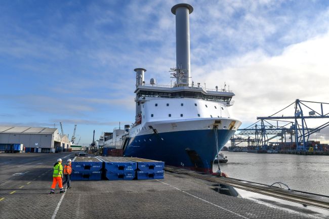 world's first ship with tilting rotors - Sea Cargo Connector