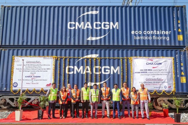 CMA CGM India Introduces The First Shipping Line Dedicated Python Train Service