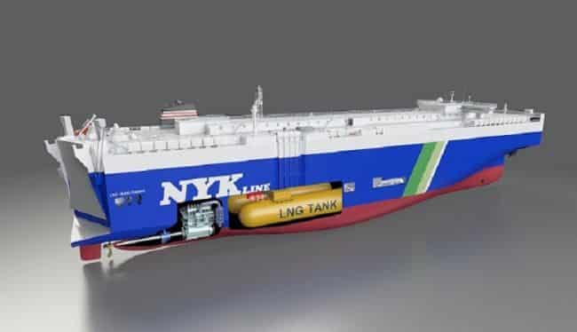 NYK to Build Four New LNG-Fueled PCTCs