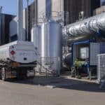 Delivery of methanol at the Alfa Laval Test & Training Centre