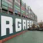 Evergreen Lines Ever Given Grounded In Suez Canal -