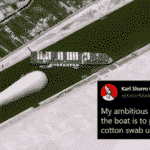 suez canal - ever given freeing with ear swab