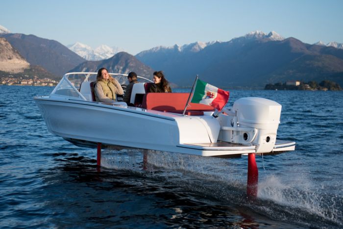 Candela C-7 is the world's first electric hydrofoil boat - and will be available for test drives in Venice, May 29- June 6