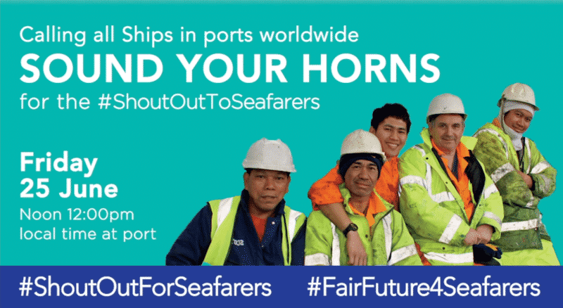 Day of the seafarer - horn blowing