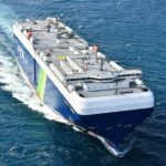 Sakura Leader, which entered the NYK fleet last month, is the first LNG-fueled PCTC to be built in Japan
