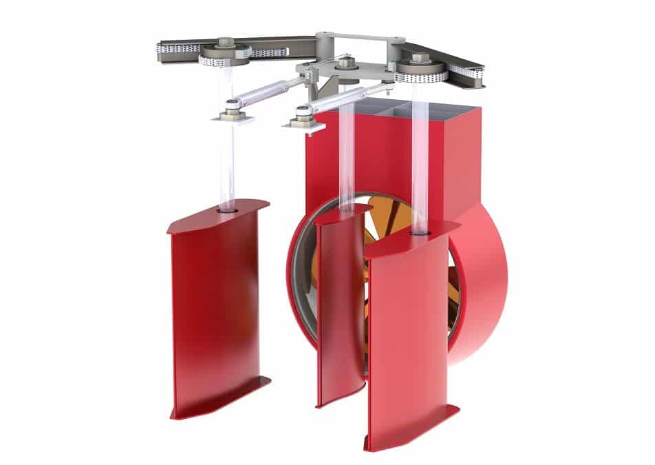 Van der Velden® Three-rudder system