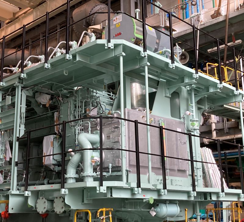ABB’s A255-L turbocharger installed on 6S40ME-B9.5 engine built by Makita