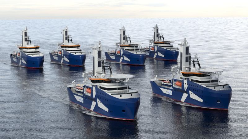 Kongsberg Maritime is to design and equip two specialist double-ended CSOV-SOVs for Awind