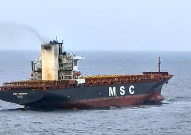 MSC Messina - Port Blair - Fire on board