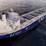 Newport Shipping's LNG retrofit concept for the Capesize vessel class. Credit - NEWPORT SHIPPING