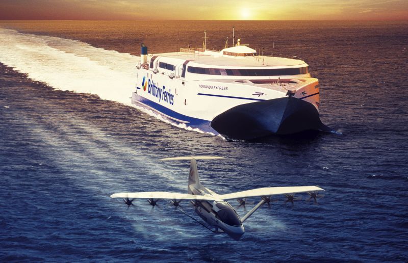 Seaglider Brittany Ferries and REGENT