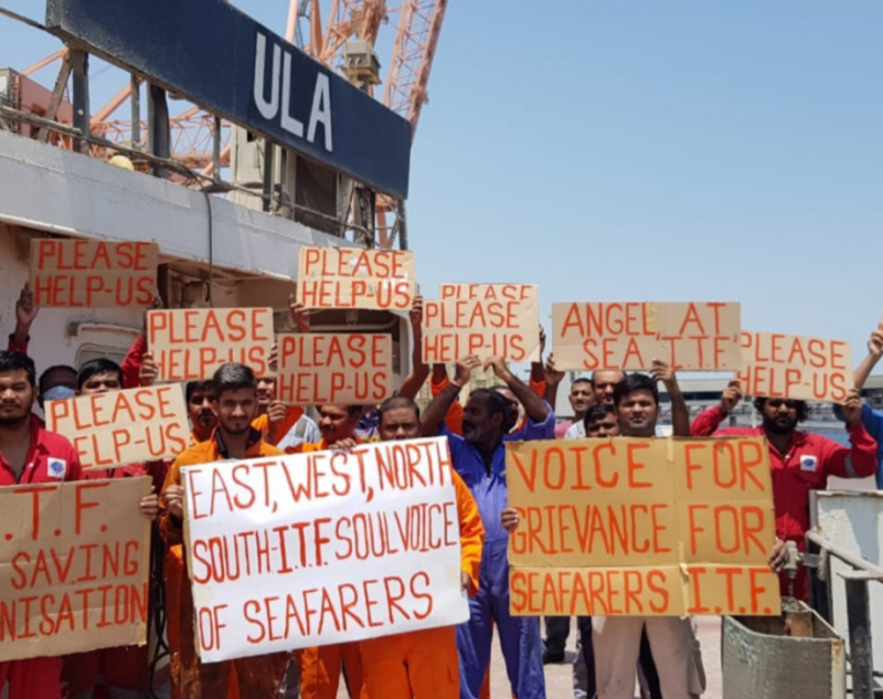 M/V ULA seafarers strike