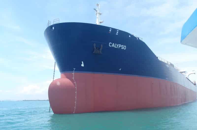 Calypso was painted with the Selektope-containing antifouling coating