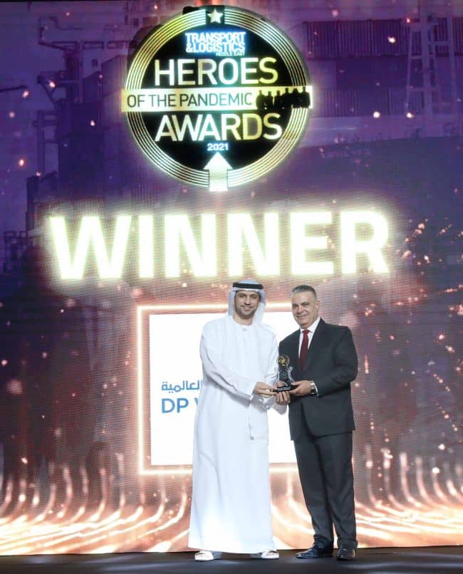 DP World, UAE Region Recognised As Hero Of The Pandemic And The Most Innovative Company 