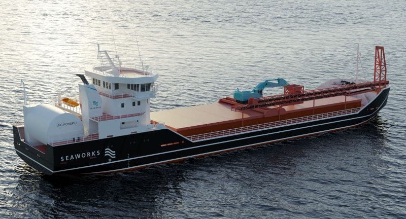 Seaworks’ new gas-powered vessel will use an extensive integrated systems package from Kongsberg Maritime