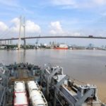 INS Airavat arrived at Ho Chi Minh City Port in Vietnam with COVID Relief Material on 30 August 2021