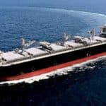 MOL Woodchip carrier VANGUARDIA at sea trials
