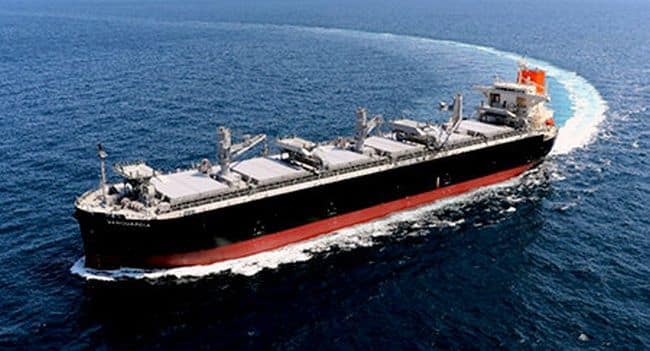 MOL Woodchip carrier VANGUARDIA at sea trials