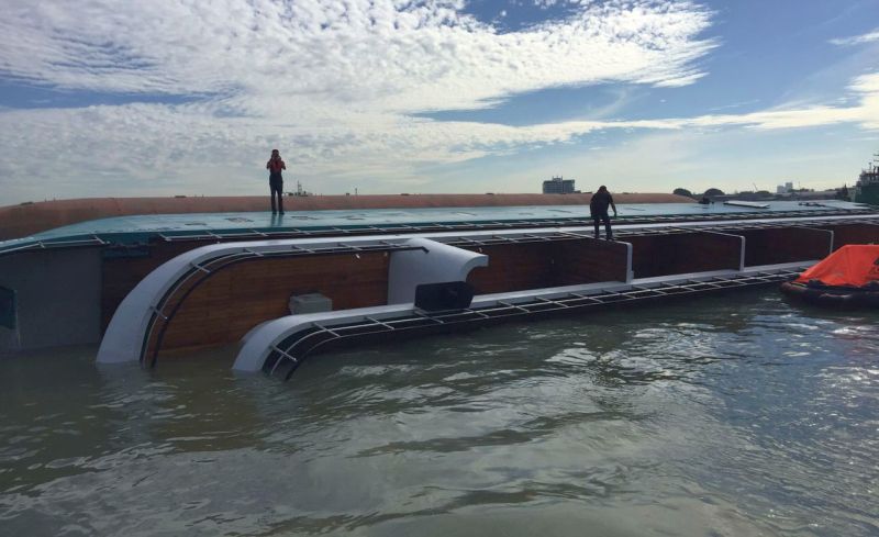 6 Crew Members Rescued After Ship Capsizes Off Klang, Malaysia